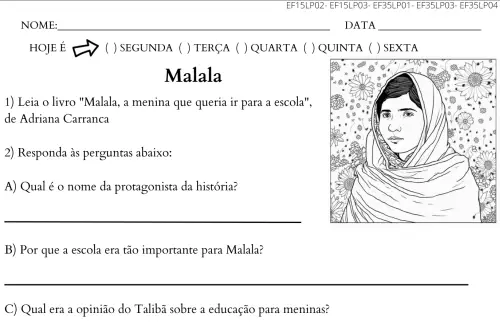 5º ano Malala